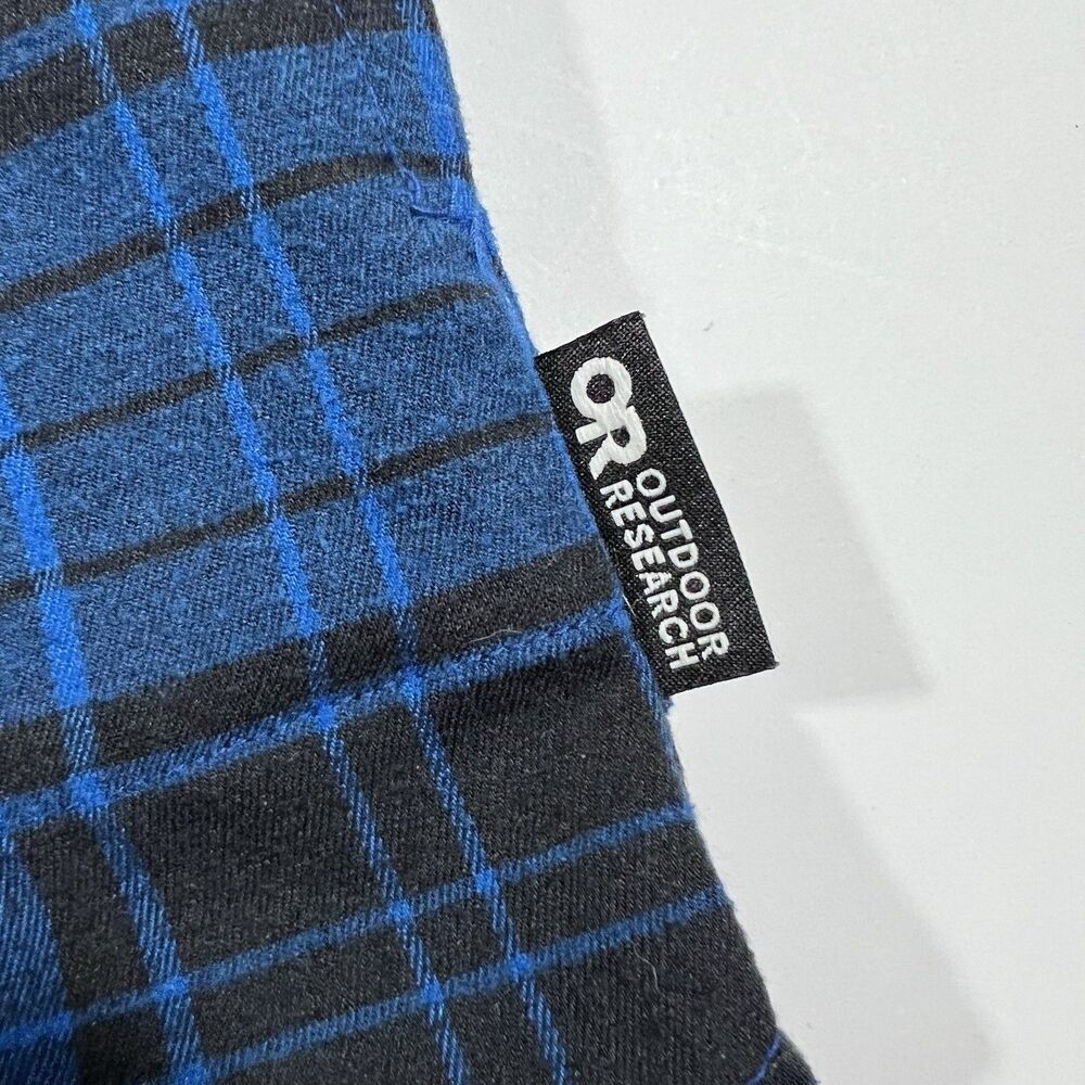 Outdoor Research Kulshan Flannel Blue/Black Tartan Plaid Women's Small - Picture 12 of 14